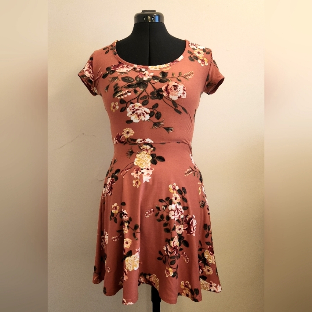 Floral Fit and Flare Skater Dress